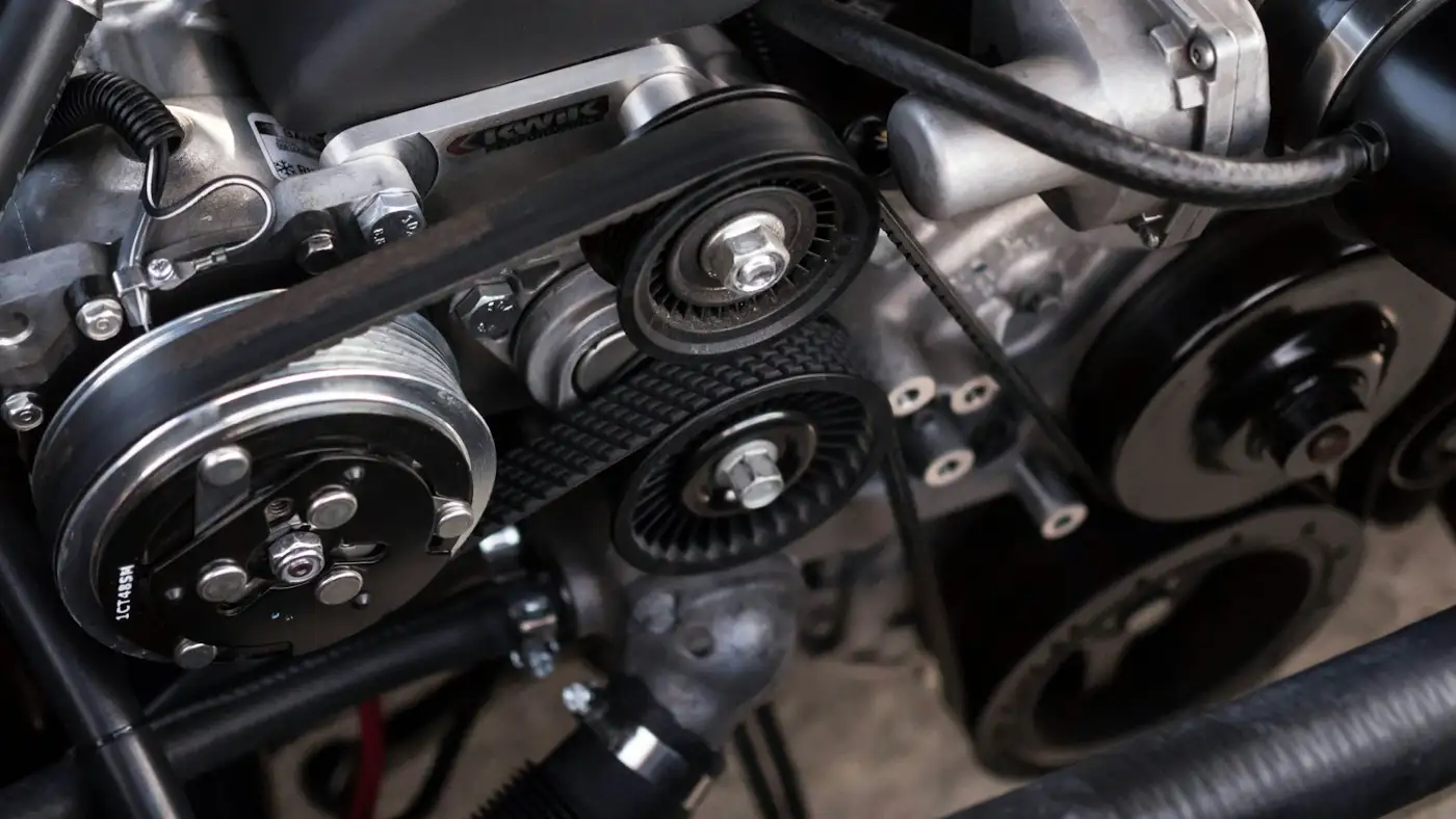 Engine detail. Illustrative photo, not this workshop.