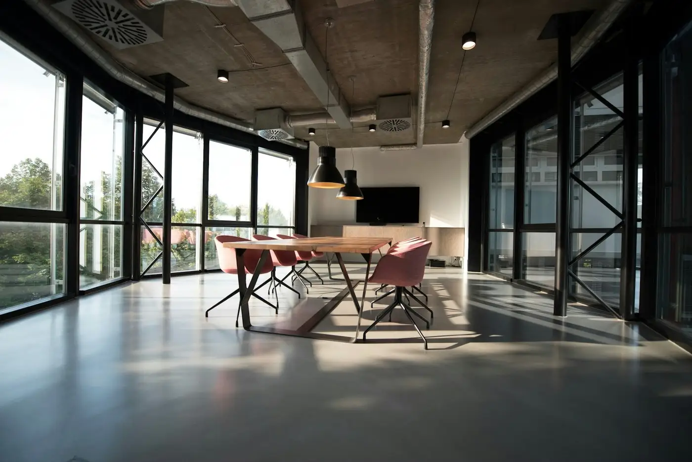 Empty meeting room. Illustrative photo, not this office.
